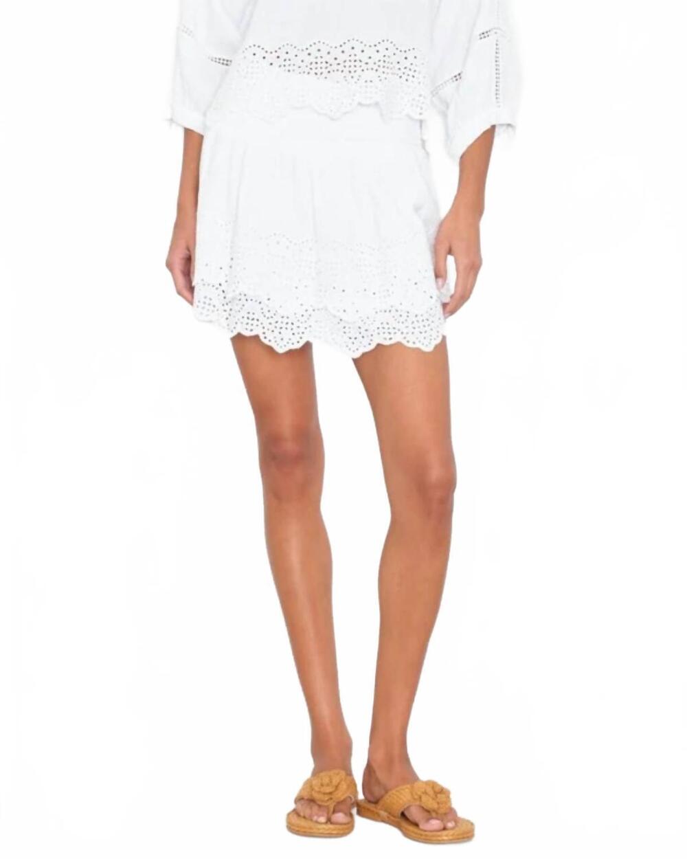 NEW XIRENA rima skirt in white